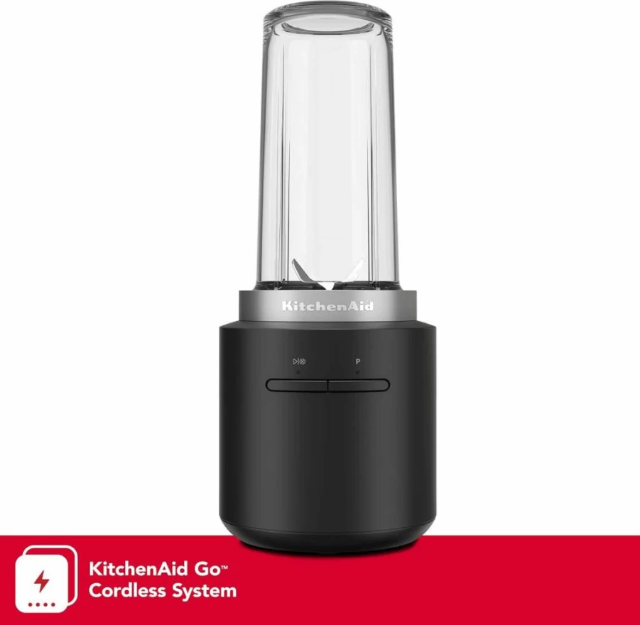 KitchenAid KSB256 Cordless Personal Blender with Rechargeable Battery - Portable Smoothie Maker for Kitchen, Travel & On-the-Go Blending