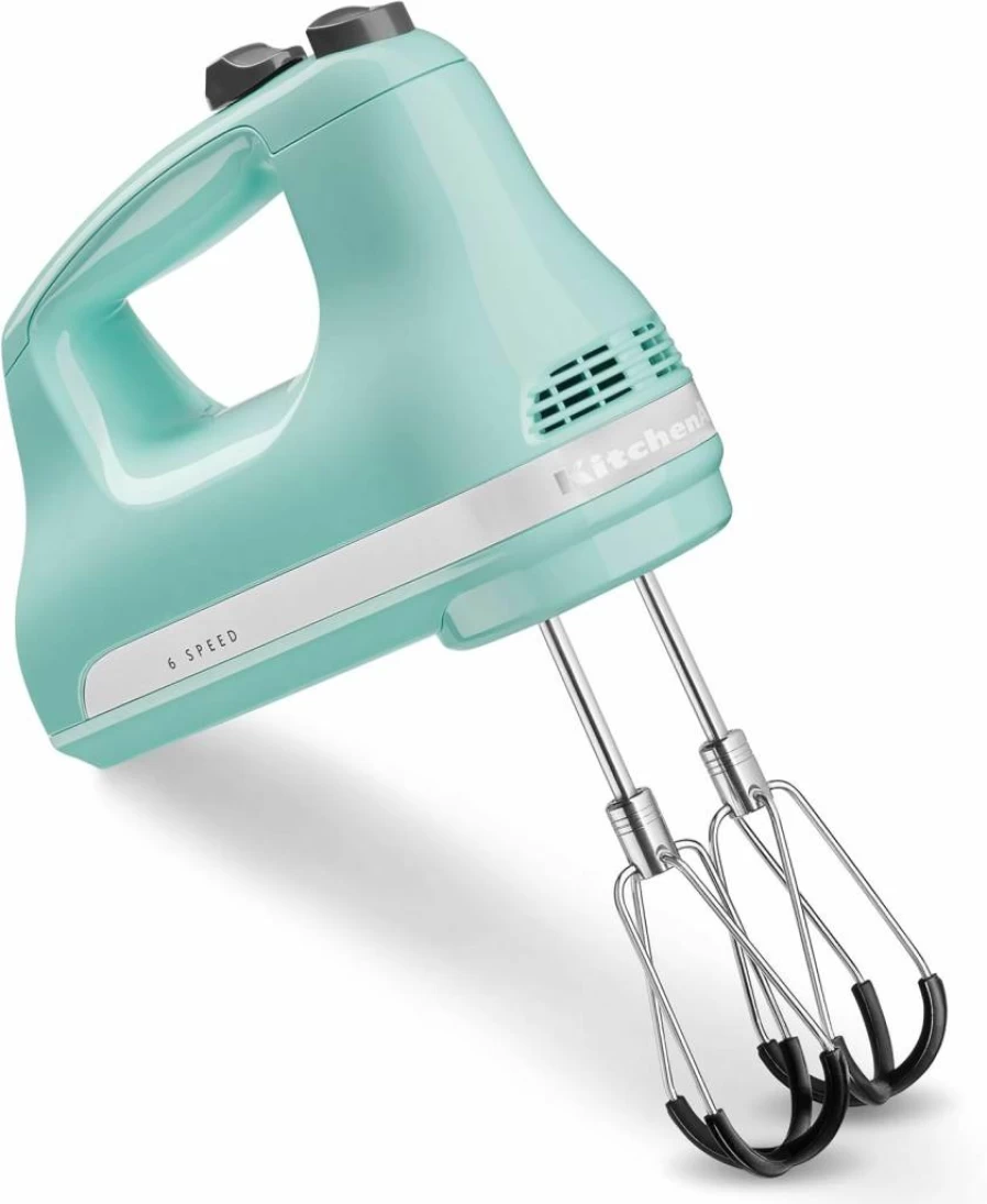 KitchenAid KHM6118 6-Speed Hand Mixer with Flex Edge Beaters for Effortless Baking and Mixing