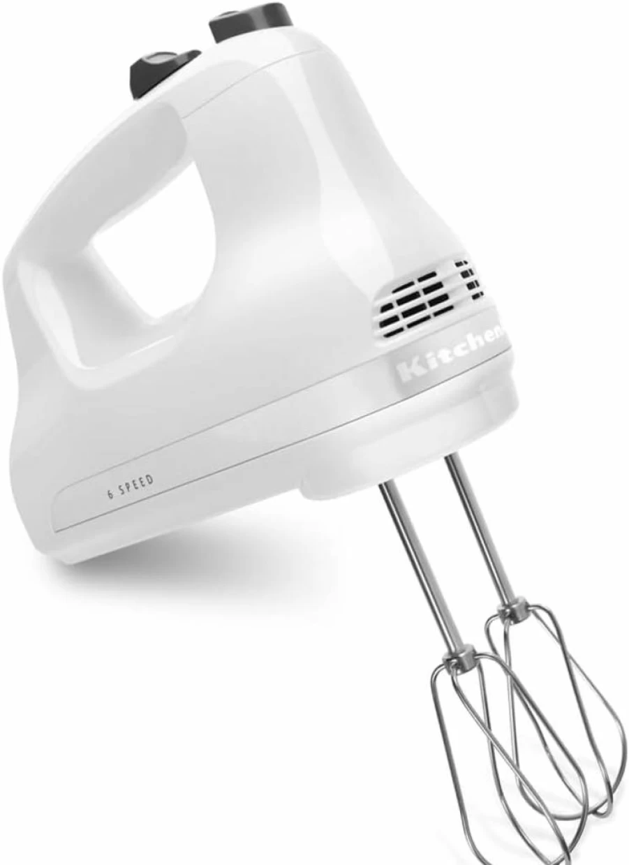 KitchenAid KHM512 5-Speed Ultra Power Hand Mixer in Aqua Sky - Lightweight Electric Handheld Mixer for Baking & Cooking