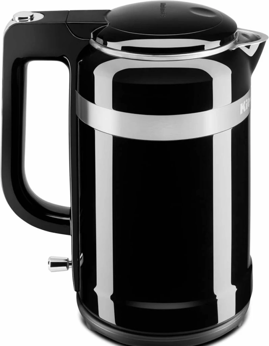 KitchenAid 1.5L Electric Kettle with Dual Wall Insulation - Stainless Steel, Fast Boiling, Cordless (KKEK1565OB)