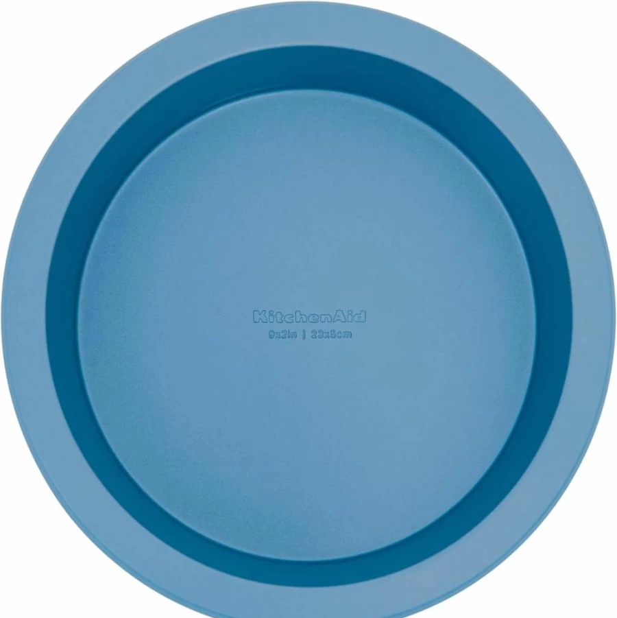 KitchenAid 9-Inch Nonstick Blue Velvet Round Cake Pan, Aluminized Steel Bakeware for Even Heating
