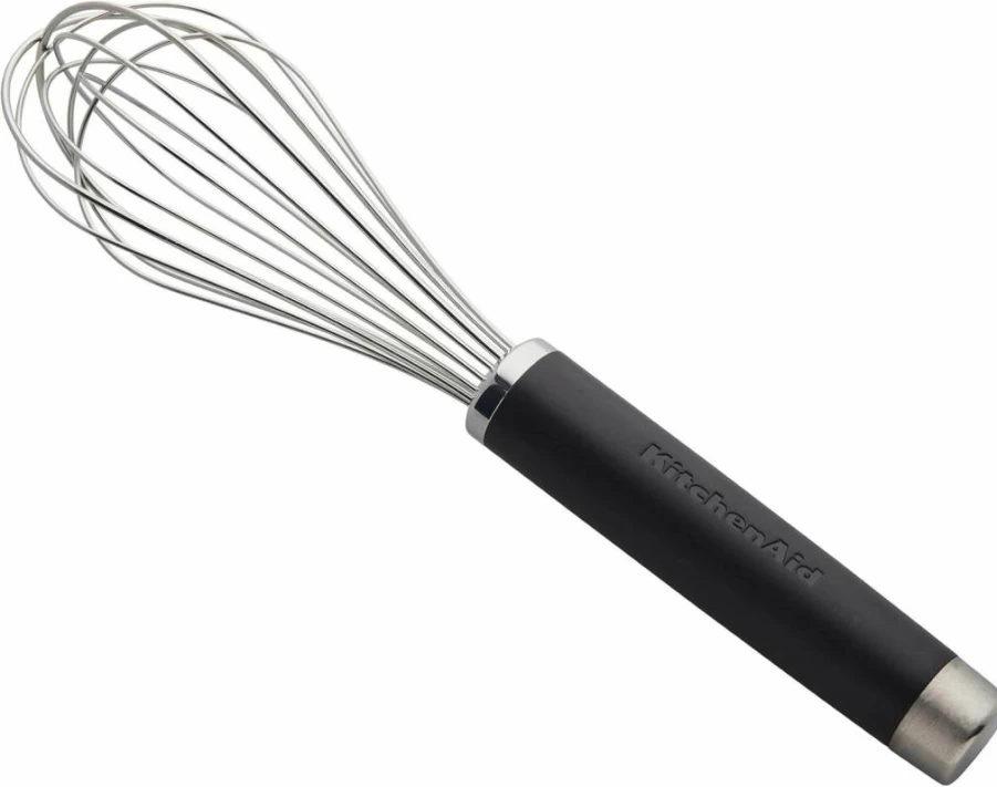 KitchenAid 10.5-Inch Matte Black Gourmet Whisk - Premium Utility Whisk for Baking & Cooking