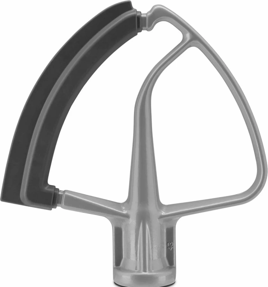 KitchenAid KFE5TS Flex Edge Beater Attachment for 4.5-5 Qt Stand Mixers, Subtle Silver - Compatible with KitchenAid Mixers