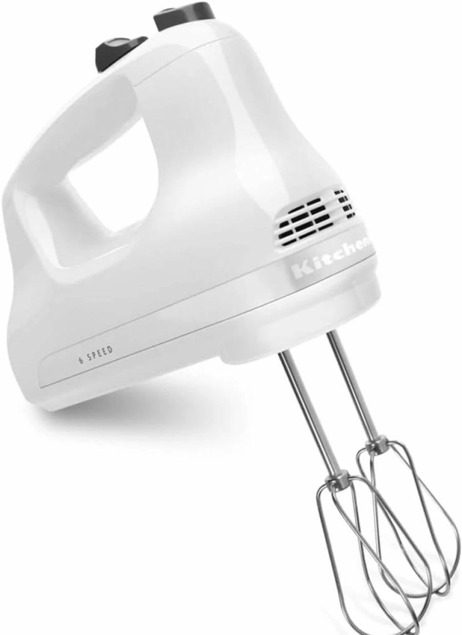 KitchenAid KHM512 5-Speed Ultra Power Hand Mixer, Empire Red - 1 Pack, Electric Handheld Mixer for Baking, Cooking & Whipping