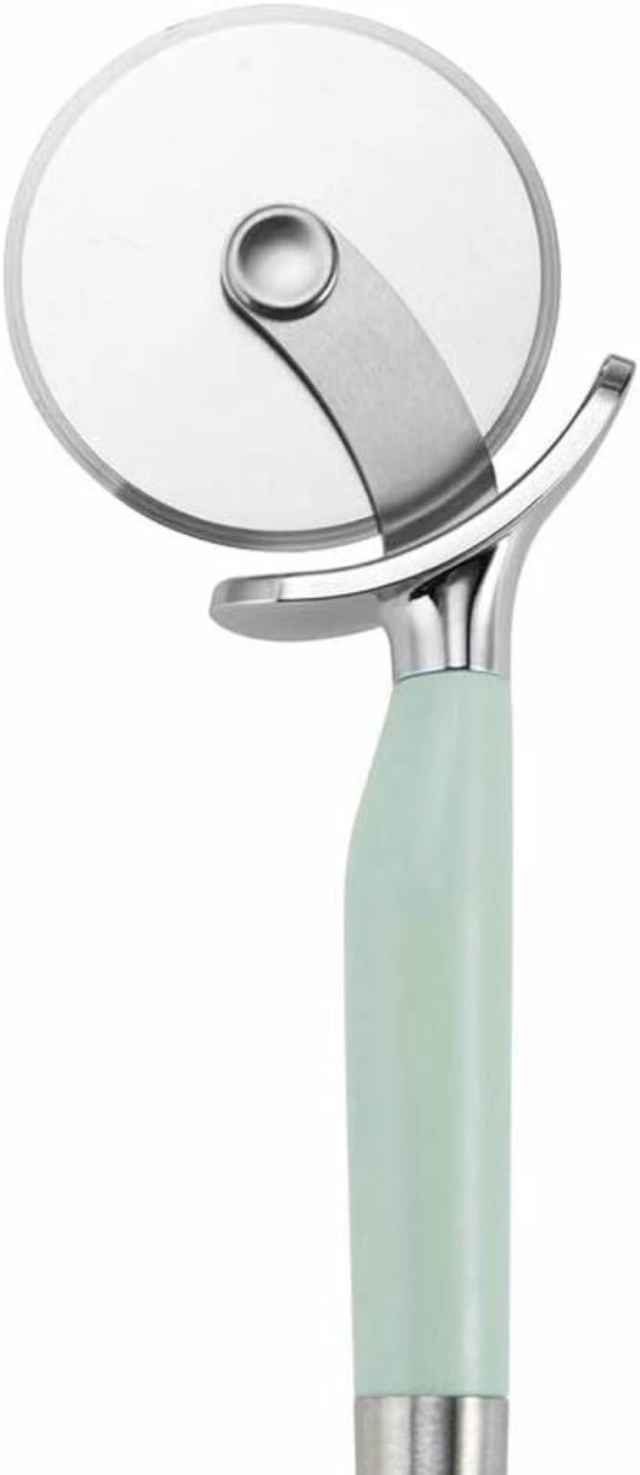 KitchenAid Stainless Steel Pizza Cutter with Sharp Blade, Safety Finger Guard, Comfort Grip, Dishwasher Safe for Easy Slicing Pizzas, Pies, Pastries - Black