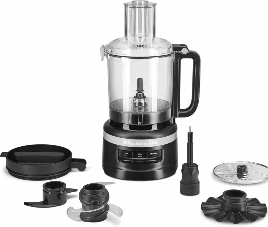 KitchenAid KFP0718ER 7-Cup Food Processor for Chopping, Pureeing, Shredding & Slicing - Empire Red Countertop Blender