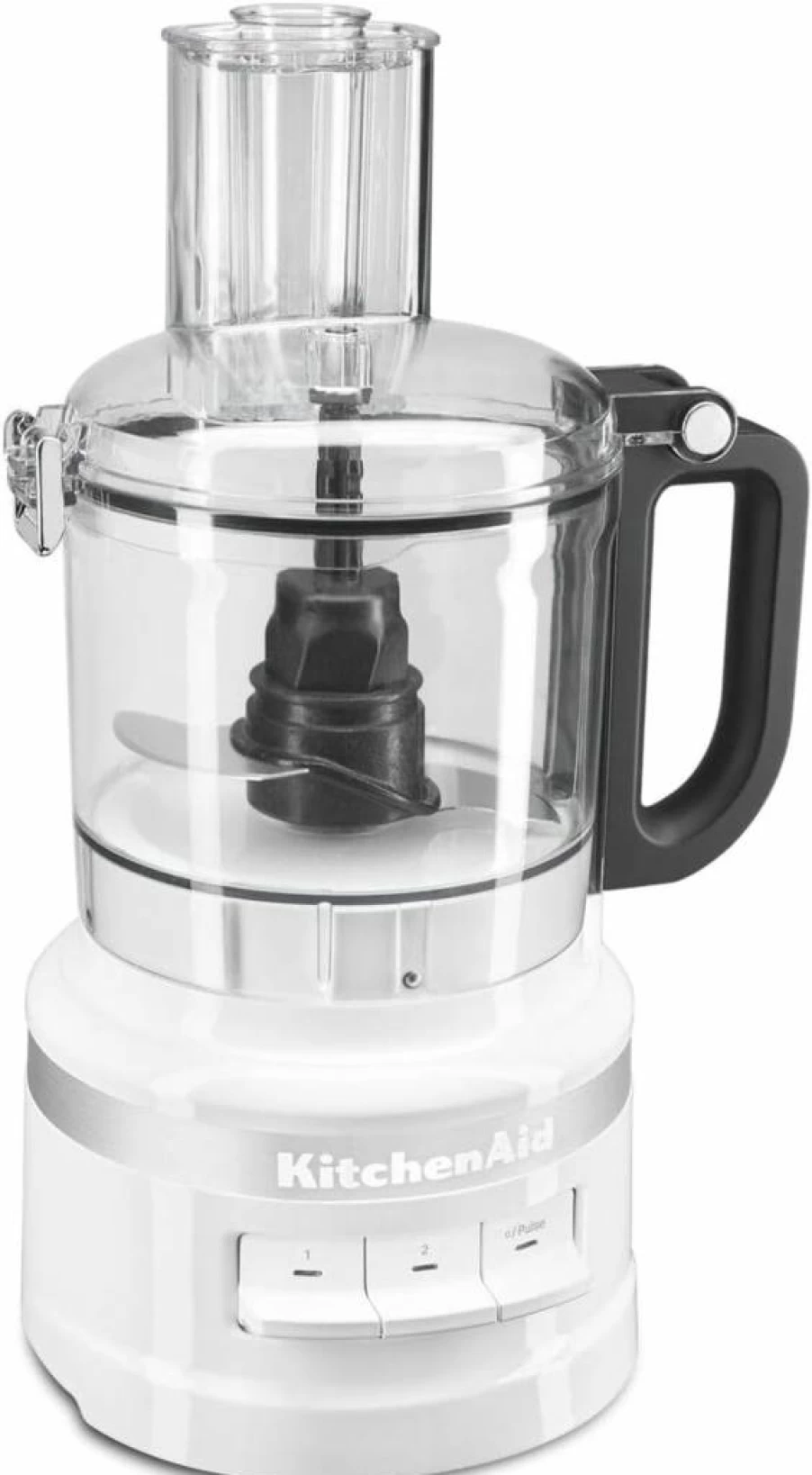 KitchenAid White 7-Cup Food Processor KFP0718WH – Compact Powerful Kitchen Chopper & Slicer