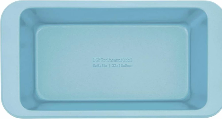 KitchenAid 9x5 Inch Nonstick Loaf Pan, Aluminized Steel Bread Baking Pan, Dishwasher Safe, Silver