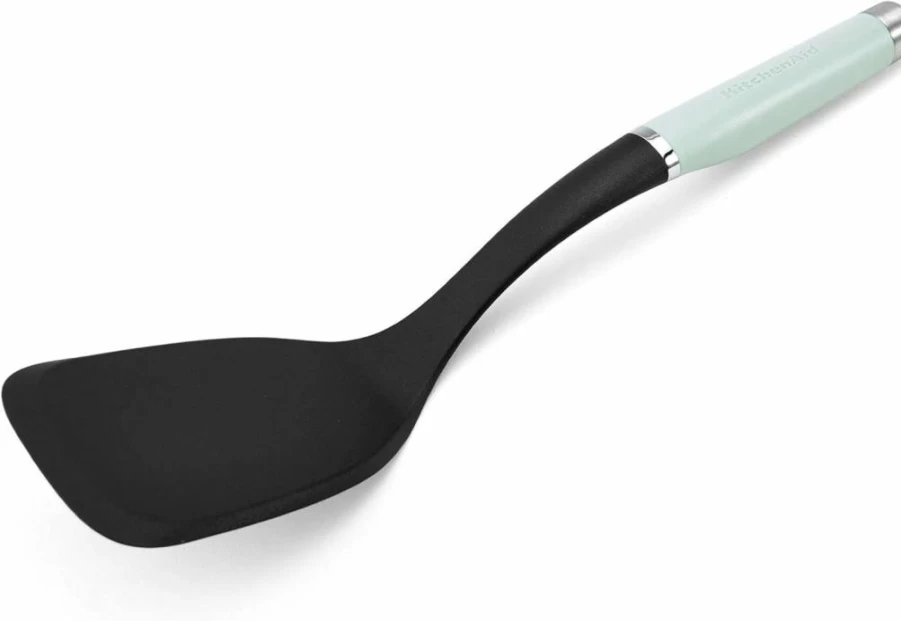 KitchenAid Gourmet Large Solid Turner - Matte Black Spatula for Cooking & Baking - Durable Kitchen Utensil One Size