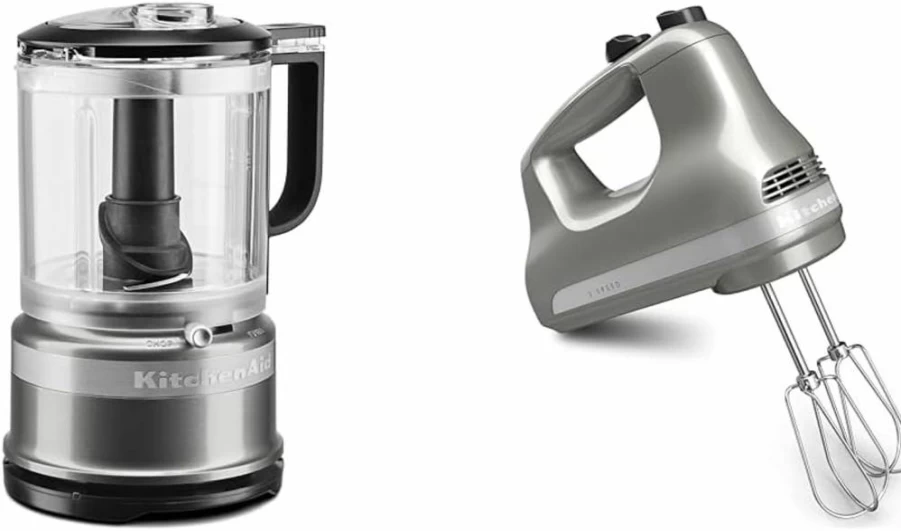 KitchenAid KFC0516 5-Cup Food Chopper - Matte Black Countertop Appliance for Chopping, Slicing & Pureeing