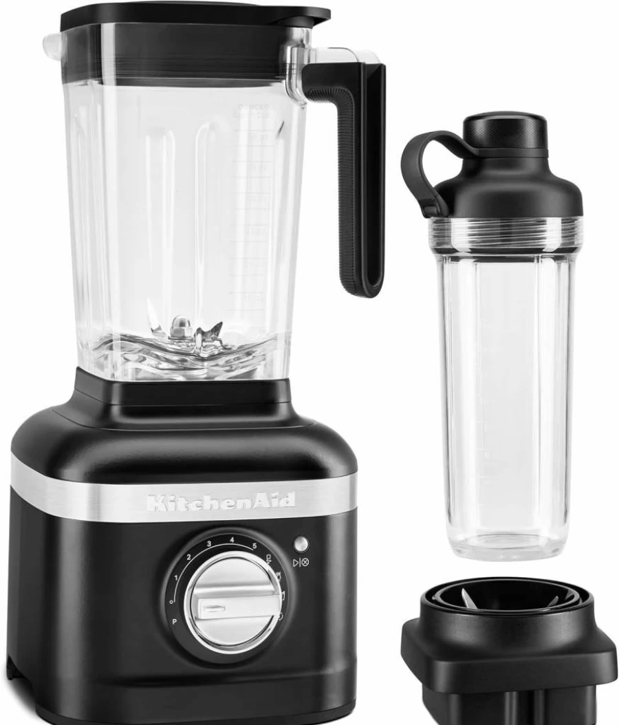 KitchenAid KSB4031 K400 Variable Speed Blender with Personal Jar - 5-Speed Countertop Blender for Smoothies, Shakes & Food Prep