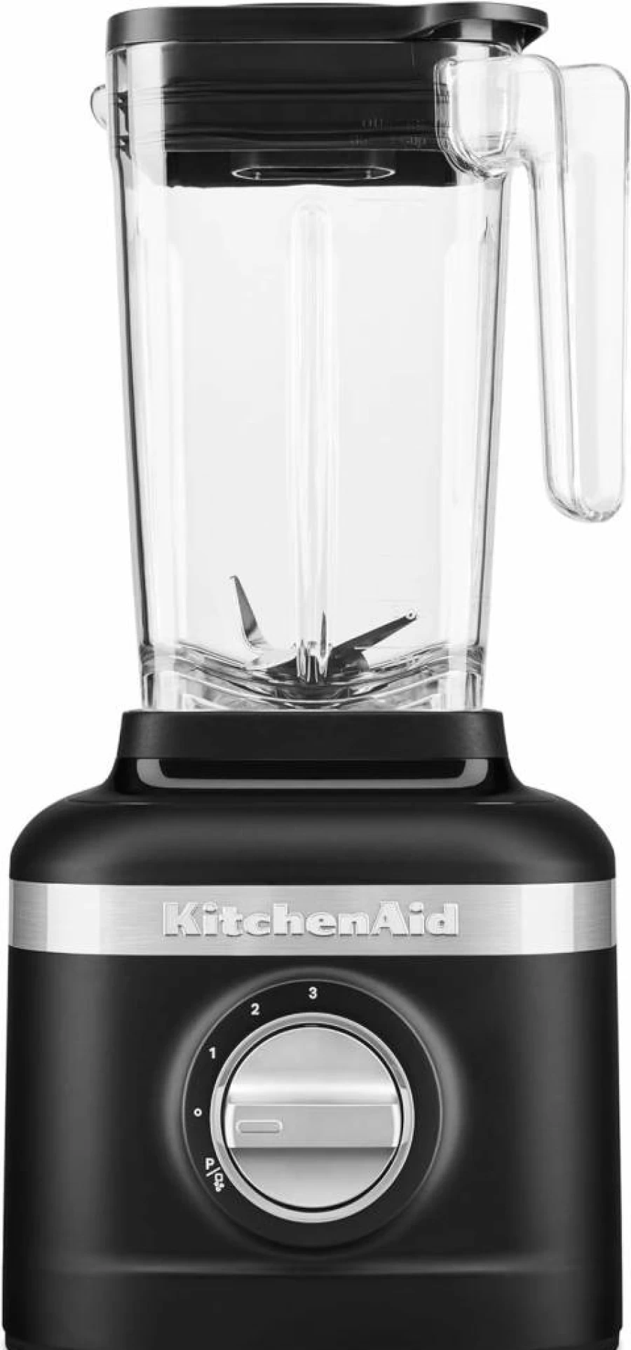 KitchenAid KSB1332Y 3-Speed Blender with Ice Crushing, 48 Oz Black Matte Pitcher & 2 Personal Jars, K150 Model