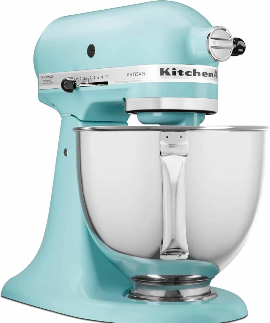 KitchenAid Artisan 5-Qt Tilt-Head Stand Mixer with Pouring Shield - KSM150PS, Ice Blue, Professional Countertop Mixer