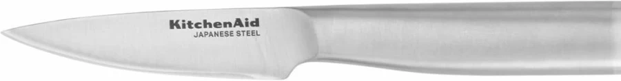 KitchenAid 8-Inch Serrated Bread Knife - High-Carbon Japanese Stainless Steel Blade, Ergonomic Triple-Rivet Handle, Includes Protective Blade Cover, Black