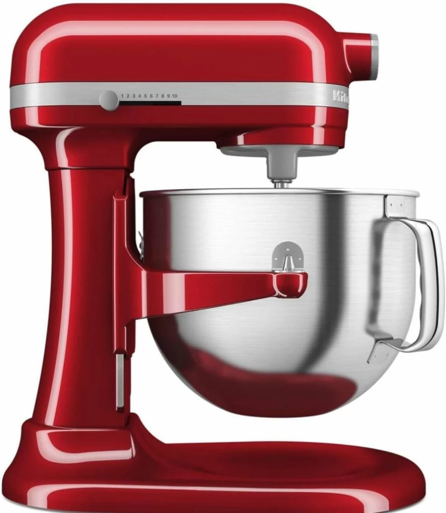 KitchenAid 7QT Bowl Lift Stand Mixer - Professional Countertop Mixer with Cast Iron Black Design for Baking & Cooking