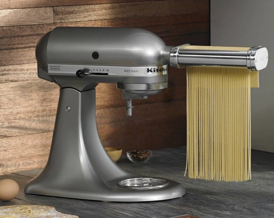 KitchenAid Stand Mixer Pasta Roller & Cutter Attachment Set, 3-Piece Stainless Steel for KitchenAid Mixers