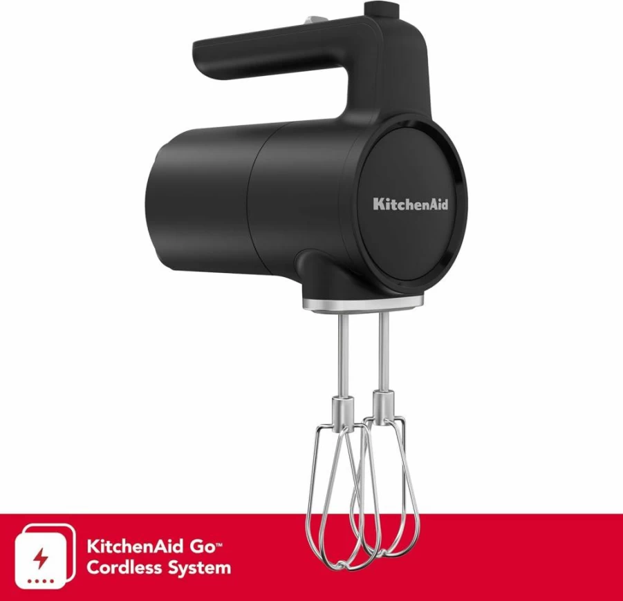 KitchenAid KHM7200 Cordless Hand Mixer with 9 Speeds - Rechargeable Battery Sold Separately, Lightweight & Powerful for Baking, Whipping, Mixing