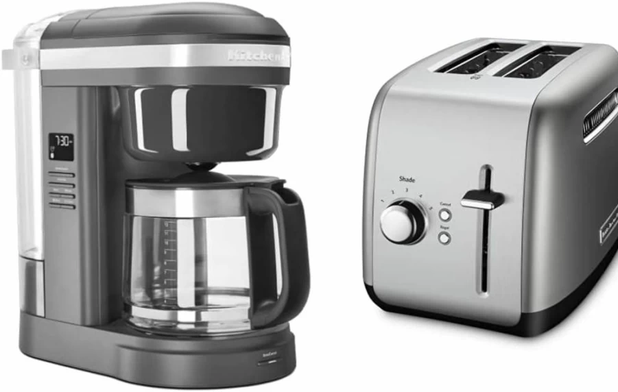 KitchenAid KCM1208DG 12-Cup Drip Coffee Maker with Spiral Showerhead, Matte Grey Finish