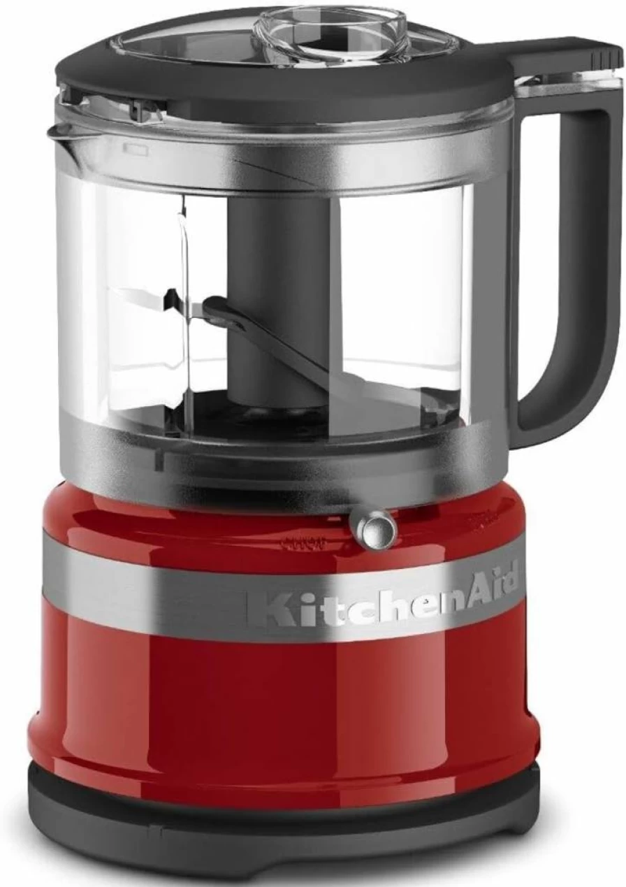 KitchenAid 3.5 Cup Food Chopper - Compact Matte Black Electric Kitchen Chopper for Easy Food Prep
