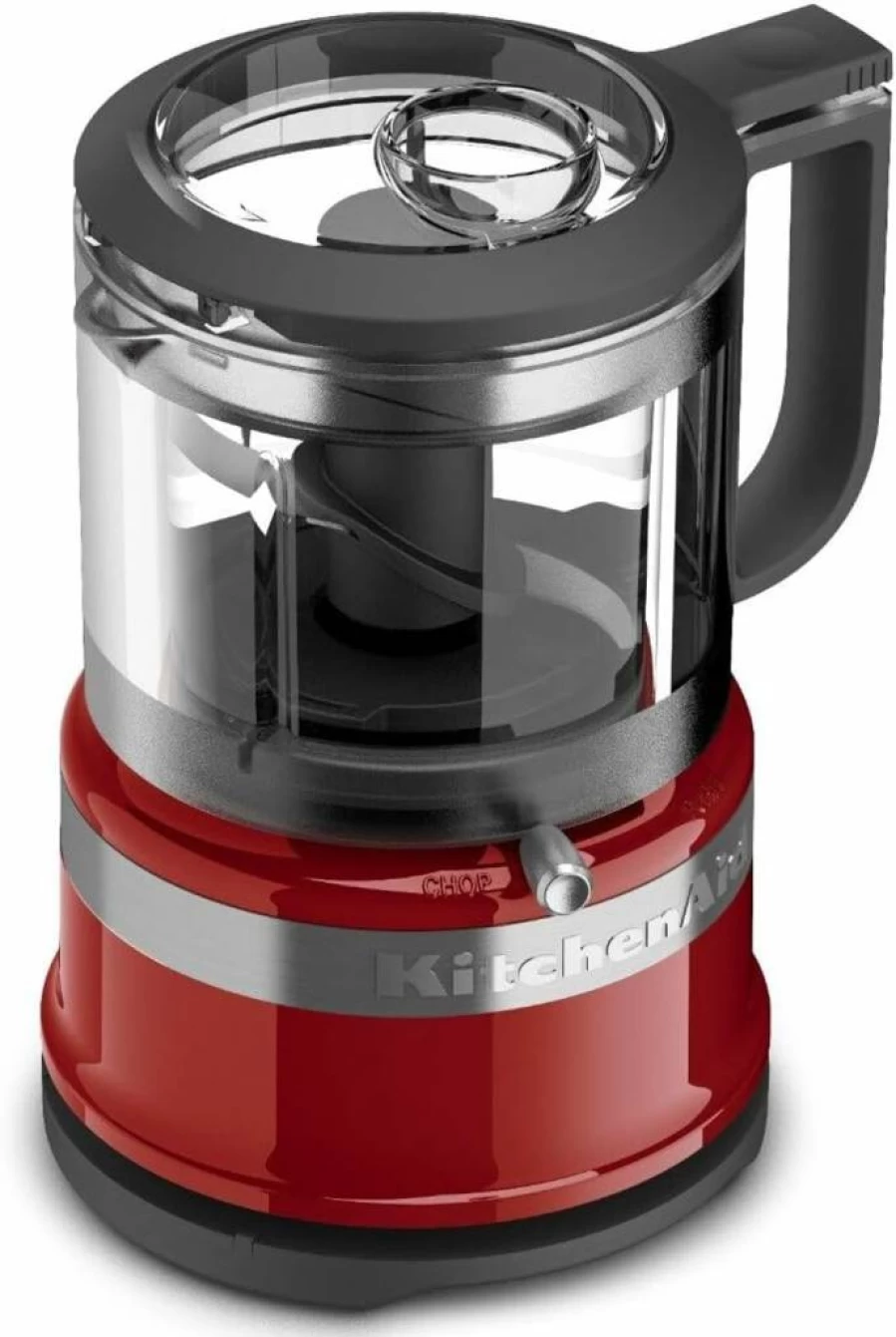KitchenAid 3.5 Cup Food Chopper - Compact Matte Black Electric Kitchen Chopper for Easy Food Prep
