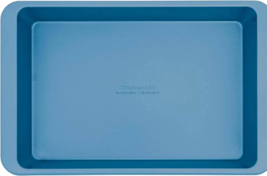 KitchenAid 9x13 Inch Nonstick Aluminized Steel Baking Pan for Cakes, Cookies & More - Pistachio Green