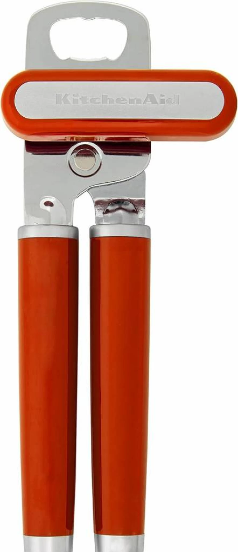 KitchenAid Classic Can Opener with Bottle Opener - Stainless Steel Cutting Wheel, Ergonomic Handle, Easy Open Design for Effortless Use