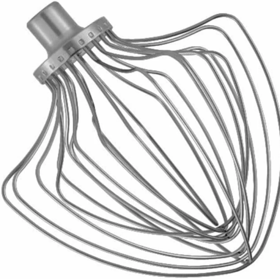 KitchenAid 11-Inch Stainless Steel Wire Whip Attachment for 5, 5.5 & 6 Quart Bowl-Lift Stand Mixers - Silver