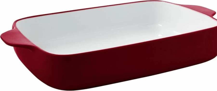 KitchenAid Blue Velvet 8x8 Inch Square Baker Stoneware Dish, Vitrified Ceramic Oven Safe Baking Pan