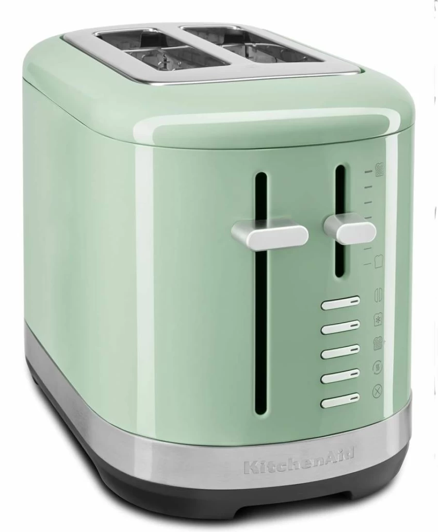 KitchenAid KMT2109ER Empire Red 2-Slice Toaster with Extra Wide Slots - Automatic Bread Toaster for Bagels & Thick Slices