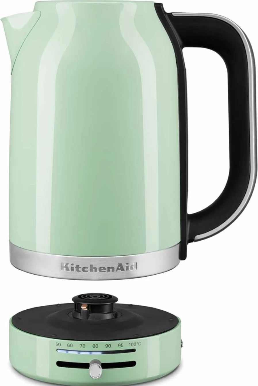 KitchenAid Kek1701 1.7L Electric Kettle - Fast Boiling, Cordless Water Heater for Kitchen, Office, Dorm - Stainless Steel, Auto Shut-Off, Boil-Dry Protection