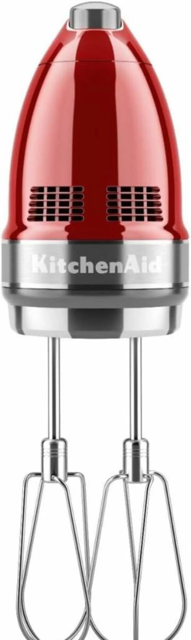 KitchenAid 9-Speed Digital Hand Mixer with Turbo Beater II, Pro Whisk - Candy Apple Red Electric Handheld Mixer for Baking & Cooking