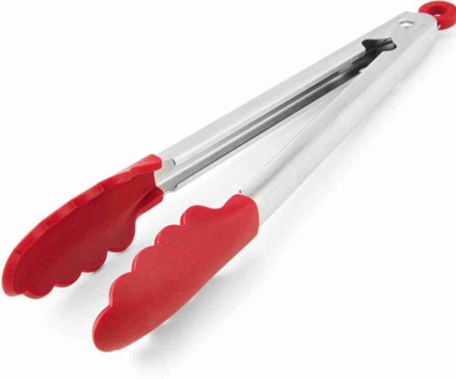 KitchenAid 12-Inch Stainless Steel Kitchen Tongs for Cooking, Grilling, and Serving