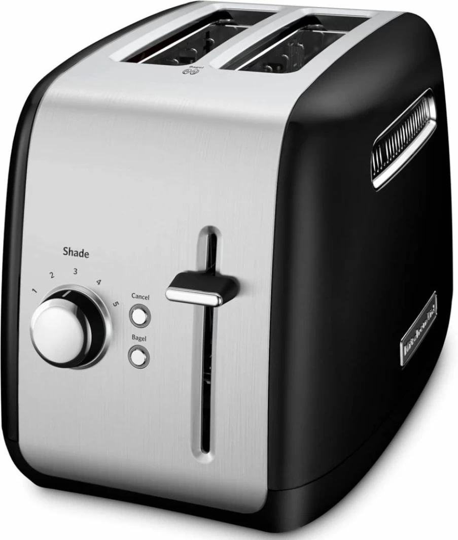KitchenAid KMT2115 2-Slice Toaster - Stainless Steel, Extra-Wide Slots, 7 Shade Settings, Defrost & Bagel Functions