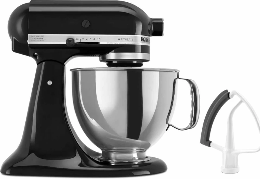 KitchenAid Artisan 5-Qt Stand Mixer KSM150FEOB - Onyx Black Value Bundle with Accessories