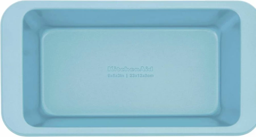 KitchenAid 9x5 Inch Nonstick Loaf Pan - Aluminized Steel, Ink Blue, Durable Baking Dish for Bread & Cake