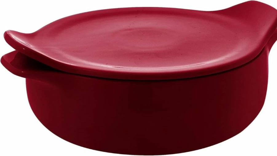 KitchenAid Pistachio Green 2.25-Quart Stoneware Round Baking Dish - Vitrified Ceramic Oven Safe Casserole Baker