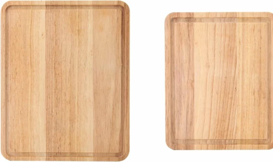 KitchenAid Classic 2-Piece Natural Wood Cutting Board Set for Kitchen