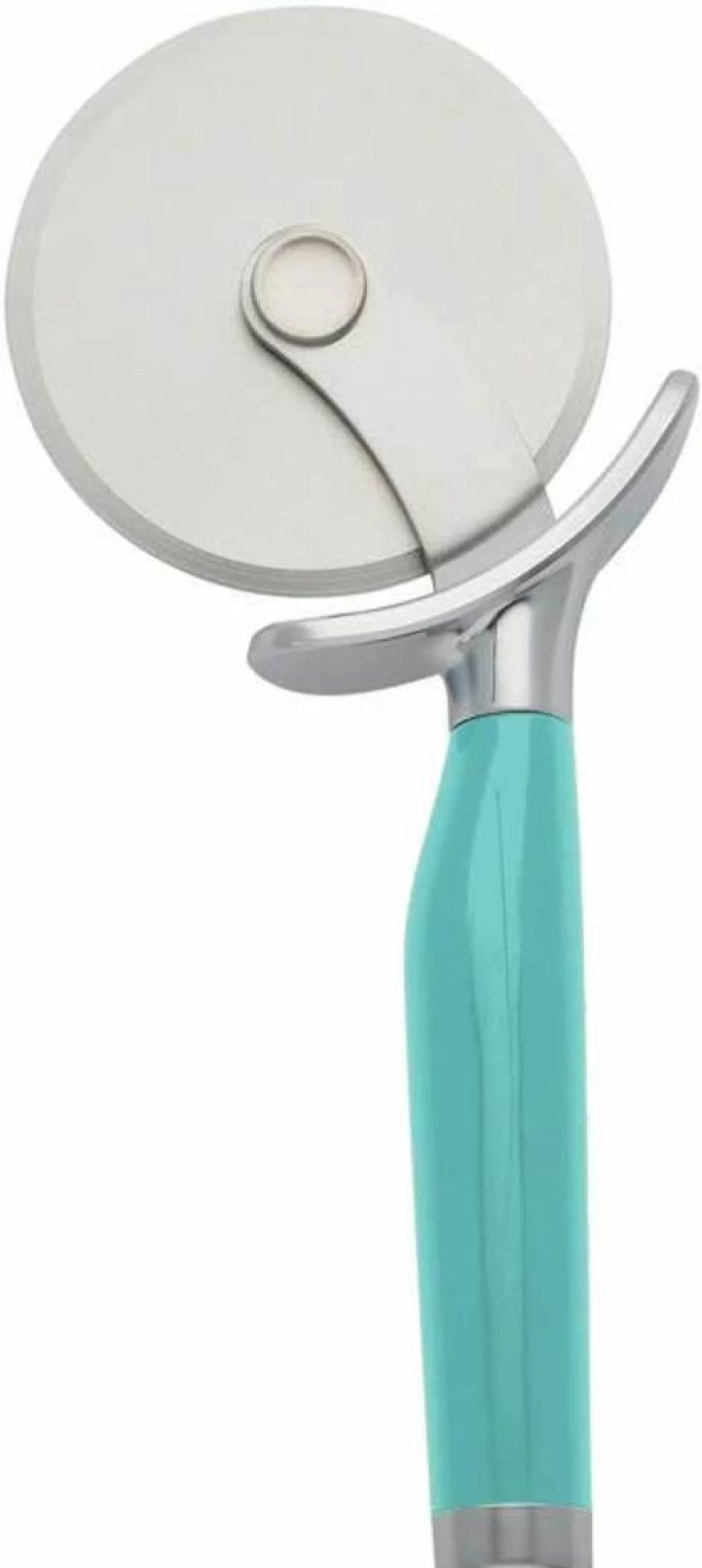 KitchenAid 9-Inch Black Pizza Cutter Wheel with Sharp Blade, Safety Finger Guard, Comfort Grip, Dishwasher Safe for Slicing Crusts, Pies, and Dough