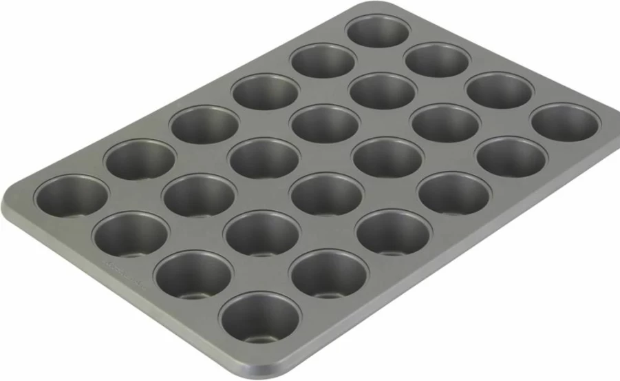 KitchenAid Nonstick 12-Cup Muffin Pan, Durable Aluminized Steel, Cupcake Baking Tray, Beetroot Red