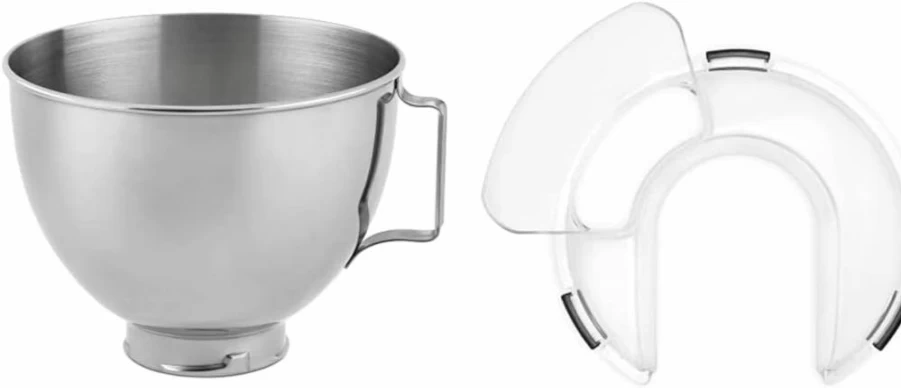 KitchenAid 4.5-Quart Polished Stainless Steel Mixing Bowl for Stand Mixers, Silver