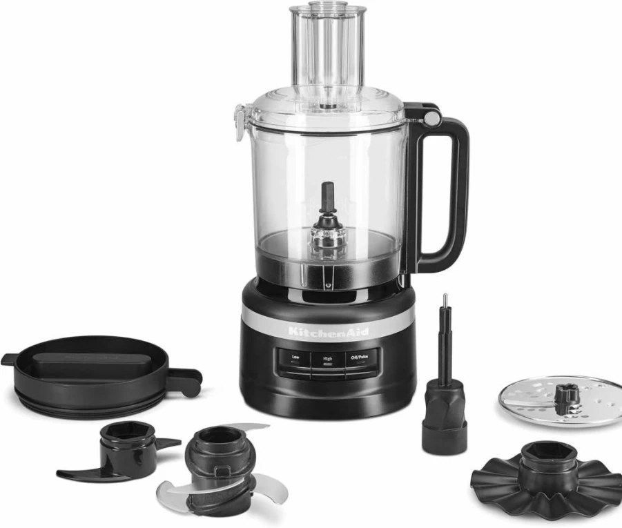 KitchenAid KFP0718CU 7-Cup Food Processor in Contour Silver – Powerful & Compact Kitchen Appliance