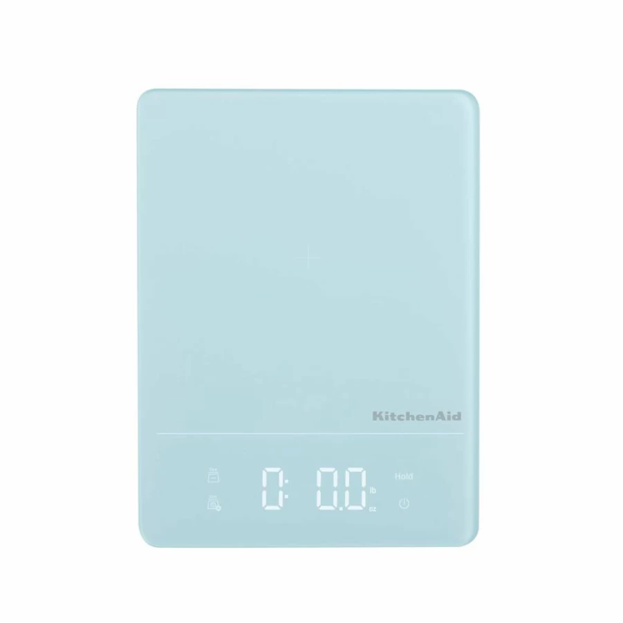 KitchenAid KQ913MW Digital Kitchen Scale with LED Display, 11 lbs Capacity, Waterproof IPX7, Precise Food Scale for Baking and Cooking